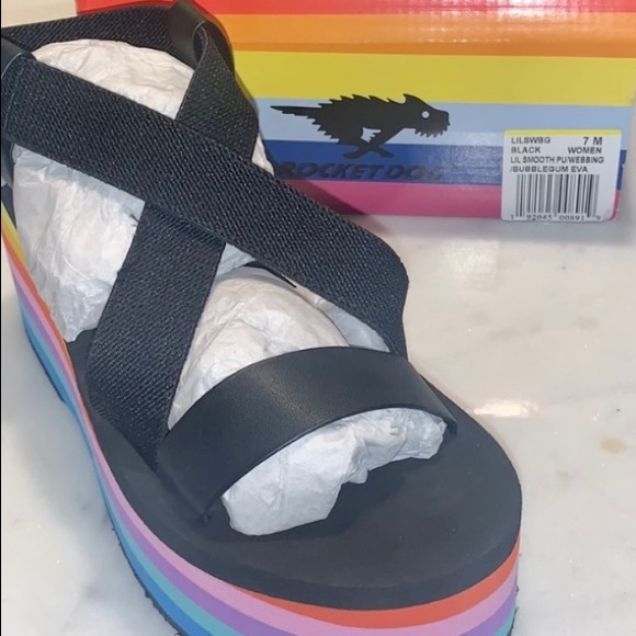 Rocket Dog Rainbow EVA Wedge Sandals - Picture 9 of 9